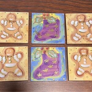 Starbucks Vintage Hand-Painted Italian Coasters